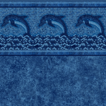 Dolphin Mosaic Inground Swimming Pool Liner Pattern - Findlay Vinyl